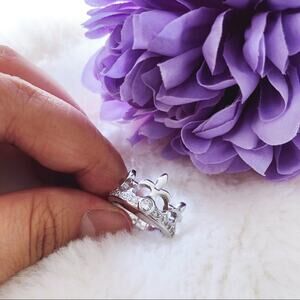 Sterling Silver Crown Ring